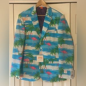 OppoSuits “Flaminguy” suit, size 40, new with tags, no box.